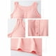 thumbnail image 5 of Camisón largo de algodón para mujer, con almohadilla para el pecho, holgado y cómodo, sin mangas, 5 of 8