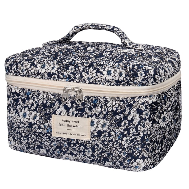 Bolsa de maquillaje Gosect Floral Coquette Aesthetic Black Rose