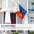 thumbnail image 4 of ANLEY Fly Breeze 3x5 Foot Ethnic Acadian Flag - Vivid Color and UV Fade Resistant - Canvas Header and Double Stitched - Cajun Flags Polyester with Brass Grommets 3 X 5 Ft, 4 of 7