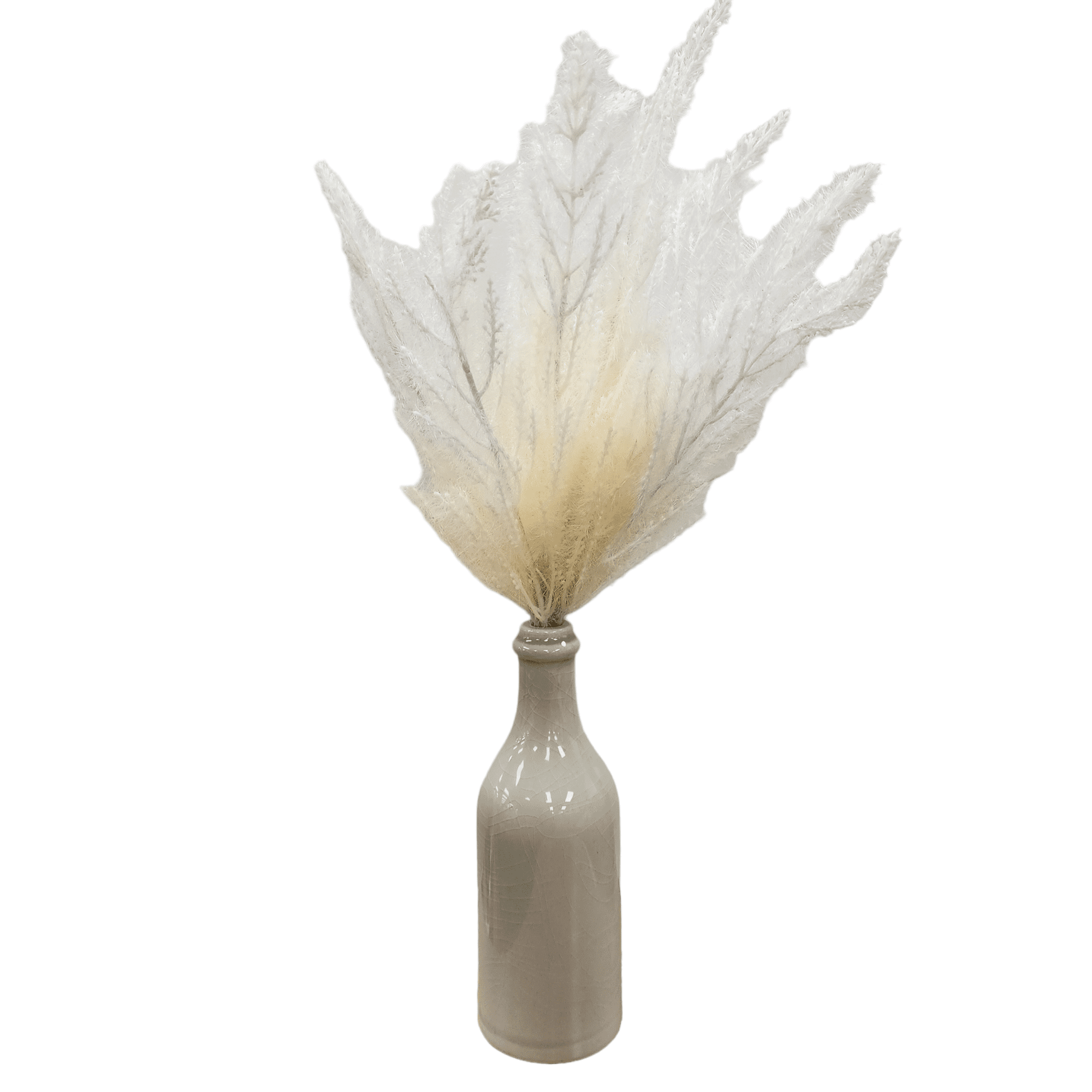 Mainstays 18" White Pampas Grass Artificial Indoor Flower Bush