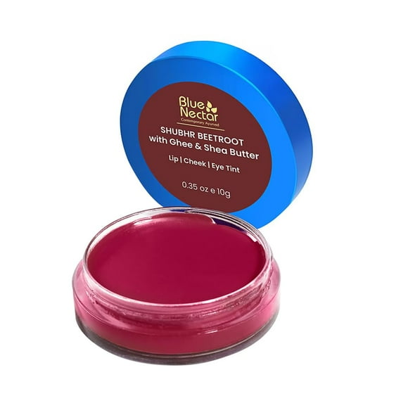 Bálsamo labial con néctar azul y crema hidratante con ghee, 10 ml