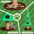 thumbnail image 5 of 59in Large Tall Christmas Tree Cat Tower, 2 Cat Houses, Soft Fleece, Teaser Toy, Sisal Scratching Post, Stable Multi-Level Activity Center for Cats, 5 of 14