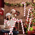 thumbnail image 2 of Musbetu Ballons Gonflables en Forme de Cannes de Bonbon pour Décorations de Noël Grands Bâtons de Bonbon avec Rayures Rouges et Blanches pour Décorations de Noël Intérieur Extérieur Vacances Jardin Piscine Plage, 2 of 7