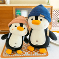 thumbnail image 4 of 2Pingüinos Negro Blanco Peluche Gorro Belug, Rosa/Azul, 4 of 5