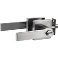 thumbnail image 4 of Berlin Modisch Contemporary Square Entry Lever Door Handle and Single Cylinder Deadbolt Locking Lever Handle Set [Front Door or Office] Right & Left, 4 of 5