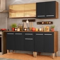thumbnail image 2 of Cocina Integral Madesa Emilly Drive 169 cm Marrón/Negro, 2 of 10