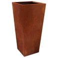 thumbnail image 1 of Arcadia Garden Products 13x13x28" Corten Steel Contempo Square Planter, 1 of 4