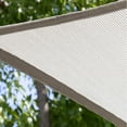 thumbnail image 3 of ColourTreeUSA  16 ft Length Pergola Cover Canopy Fabric Sun Shade Cloth 95% UV Block with Stainless Steel Weighted Rods 8' x 16' - Grey, 3 of 5