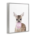 thumbnail image 2 of Stupell Industries Eclectic Fawn Blowing Bubblegum Gray Framed Giclee Art, 11 x 14, by Sisi and Seb, 2 of 7