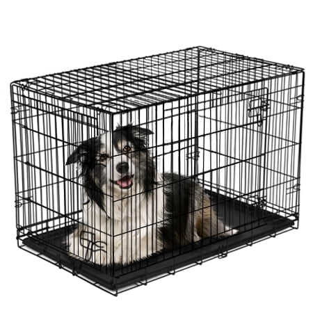 double door pet crate