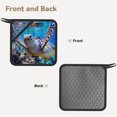 thumbnail image 2 of Sikiie Sea Turtle Swims Pot Holders Kitchen Insulation Mats Heat Resistant Pot-Holder Oven Anti-Scald Pads for Cooking Baking, 7.1*7.1inch, 2 of 8