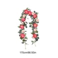 thumbnail image 3 of Easter Garland | 180cm Artificial Eucalyptus & Blue Flower Easter Floral Garland | Mantel, Table Runner & Front Door Easter Spring Decor | 70.87in, 3 of 6