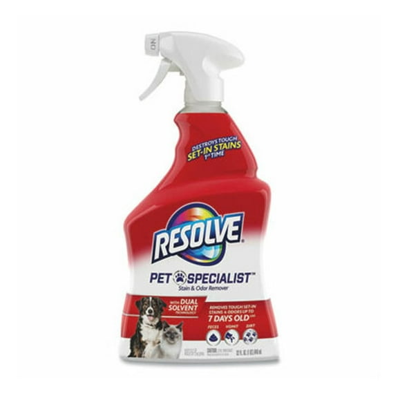 Resolve Pet Specialist Stain and Odor remver Citrus 32 oz 12/Carton