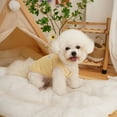 thumbnail image 6 of Adorable Dog Winter Coat with Traction Rope, 2-leg Button Closing Comfortable Thickened Pet Cotton Clothes for Small Dogs Puppy, 6 of 7