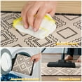 thumbnail image 5 of Stair Treads Non Slip for Wooden Steps Indoor 4 Pack 8"x30",Boho Geometric Carpet Stair Runner with Rubber Backing,Washable Reusable Stairs Step Treads Soft Safety for Kids Elders Dogs, 5 of 6
