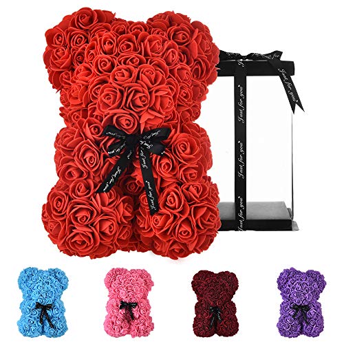 Rose Bear Red Rose Teddy Bear Rose Bears For Valentines Rose Bear