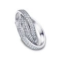 thumbnail image 2 of 2 3/4ct Rolling Ring Diamond Pave Eternity 14K White Gold, 2 of 4