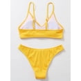 thumbnail image 6 of Sexy Bikini Plain Rib Swimwear Women Swimsuit Female Brazilian Bikinis Sets 2 Pieces Women Bathing Suit Swim for Beach Wear, 6 of 6