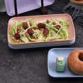 thumbnail image 5 of Queroig Serving Plate Food Grade Stackable Plastic Nordic Style Table Snack Serving Plate Dessert Tray Home Supplies, 5 of 7