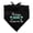 Black, variant on Therapy Dog Please Pet Me with Hearts Dog Pet Bandana - White