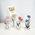 thumbnail image 2 of Acrylic Colored Ink Wash Flower Tabletop Display Sign Note Holder Cartoon Decorative Ornament, 2 of 4