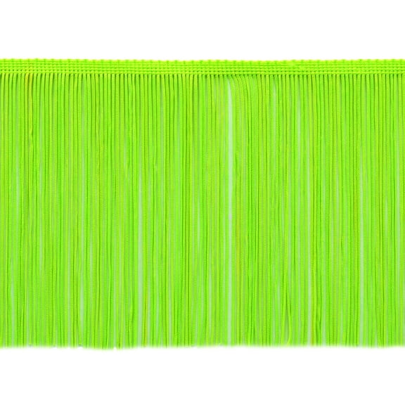 6" (15cm) Chainette Fringe Trim # CF06,, Neon Green #NEONGN 5 Yards (15 ft/4.5m)