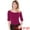 Fuchsia, variant on DARING DIVA Women's Slim Fit Pullover Boat Neck Stretchable T-Shirt 3XL Fuchsia