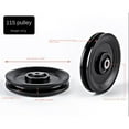 thumbnail image 3 of Good Wear Resistance Light Weight Black Fitness Equipment Parts Pulley Wheel Nylon Pulley Nylon Bearing 160MM, 3 of 8