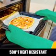 thumbnail image 4 of Juego de guantes de cocina Rorecay de silicona antideslizante, resistentes al calor, 260 °C, 4 of 9
