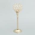 thumbnail image 3 of Portavelas de cristal de 2 piezas perfecl Candelabro de mosaico dorado, 3 of 8