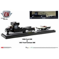 M2 Machines Auto Hauler Tw33 1956 Ford Coe 1957 Ford Fairlane 500