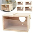 thumbnail image 2 of ZOUBAOQ Large Parakeet Nest Box, Bird House for Cage Natural Wood Breeding Box, Pet Bird House Hut Natural Wood Cockatiel Breeding Nest for Lovebird Parrot Budgie Finch Sun Conure, 2 of 9