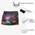 thumbnail image 3 of Honeii Magical Bees Twilight River Print Mens Boxer Briefs Breathable,Boxer Brief for Men, Moisture-Wicking Underwear-Medium, 3 of 5