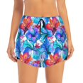 thumbnail image 2 of Fotbe Bright Flowers Womens High Waist Running Shorts Athletic Workout Quick Dry Shorts for Women with Pockets Gym Yoga Summer Shorts-Medium, 2 of 9