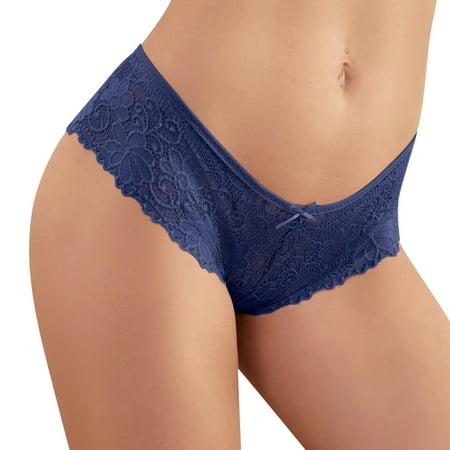 

Womens Hipster Dark Blue Waistbands Panty XL 1 Pack