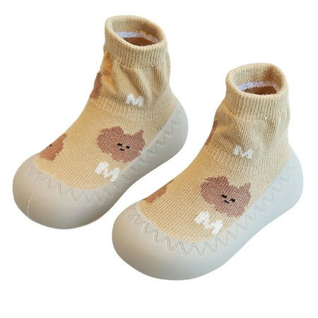 

Toddler Shoes Cartoon Baby Soft Sole Non Slip Walking Shoes Indoor Toddler Floor Socks And Shoes Baby Shoes Yellow 5