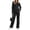 Black, variant on Lounge Sets for Women 2 Piece Outfit Sweatsuits Sets Crewneck Pullover Sweatshirts and Sweatpants Tracksuits Fall Clothes