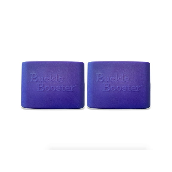 Soft Buckle Booster with Slit, Purple (2-Pack) by Seat Belt Extender Pros