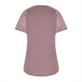 thumbnail image 4 of Womens Plus Size Plus Size Cutout Asymmetric Cold Shoulder T-Shirt V-Neck Tops, 4 of 7