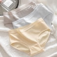 thumbnail image 5 of Women Cotton Underwear Mid Waist Stretch Briefs Ladies Seamless Full Coverage Panties Breathable Underpants, 5 of 8