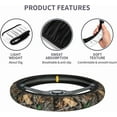 thumbnail image 3 of Camo Steering Wheel Cover Universal 15 Inch Camo Wheel Cover Accessories Decorative Car Cover Wheel Cover Suitable For Women And Men Girls Suitable For Car SUV Car Van Truck, 3 of 10