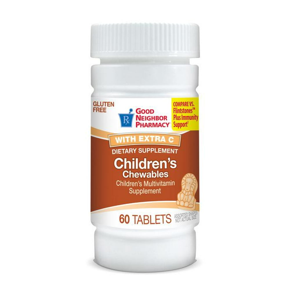 GNP Children's Chewables Multivitamins with Extra Vitamin C, 60 Tablets