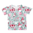 thumbnail image 4 of Gerichy Girls Graphic Print T-Shirt Valentines Day Cute Printed Short Sleeve Tshirt Top Printed Top Crewneck Summer Tops, 4 of 5