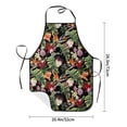thumbnail image 4 of Fuzoiu Watercolor Tropical Flowers Print Waterproof Apron, Kitchen Apron for Women Men Chef, Apron for Christmas Dinner Party Cooking Baking Crafting House Cleaning Kitchen, 4 of 7