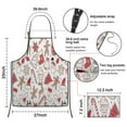 thumbnail image 7 of White Christmas Cookie Pattern Apron-Garden Aprons for Women with Pockets-Cotton Linen Waterproof Kitchen Cooking Gardening Aprons Adjustable for Kitchen,Cooking,BBQ and Salon 33"x27", 7 of 7
