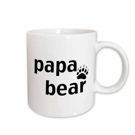 

3dRose Papa bear Ceramic Mug 11-ounce