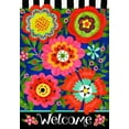 thumbnail image 2 of Feiri Bright Blooms Spring Garden Flag Floral Primitive 12" x 18", 2 of 3