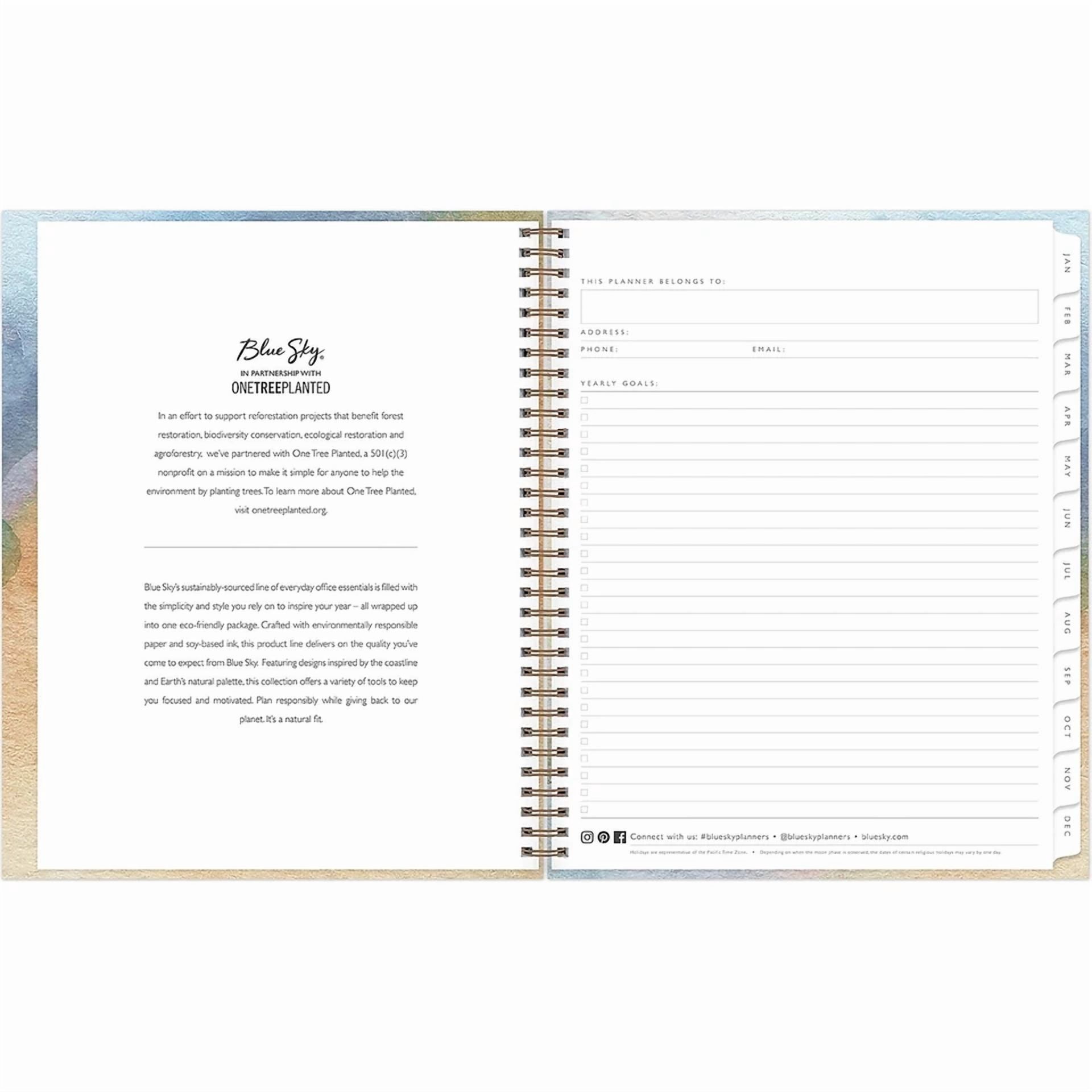 2025 Blue Sky Andreo 8.5" X 11" Weekly & Monthly Planner Paperboard Cover
