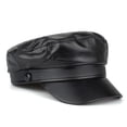 thumbnail image 3 of WZXFASHION Women‘s Winter Warm Beret Acrylic Knit Slouchy Solid Color Hat Black One Size, 3 of 9