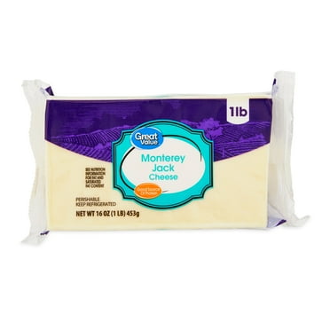 Great Value Monterey Jack Cheese Block, 16 oz
